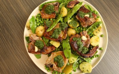 Seared Lamb Chops With Mint Pistou