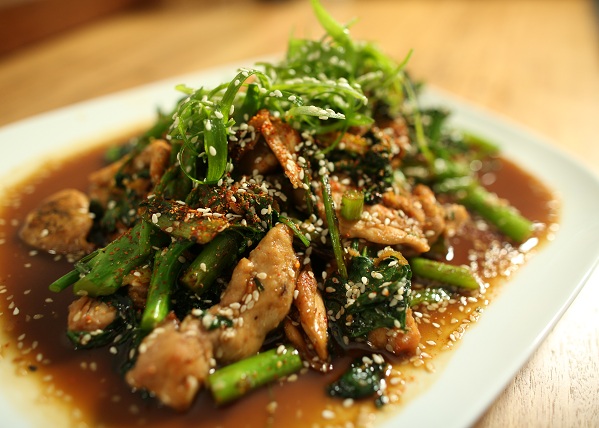 Chicken with Sesame Greens recipe - The Cooks Pantry