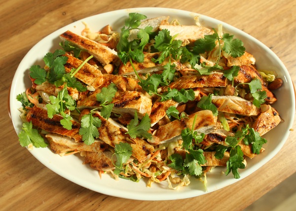 Chilli Coleslaw with grilled chicken  recipe - The Cooks Pantry