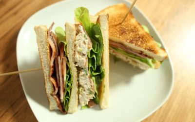 BBQ Chicken Bacon Club Sandwich