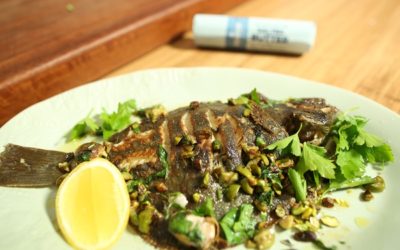 Grilled Flounder with Butter Sauce