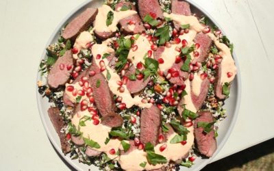 Lamb with Pomegranate Salad