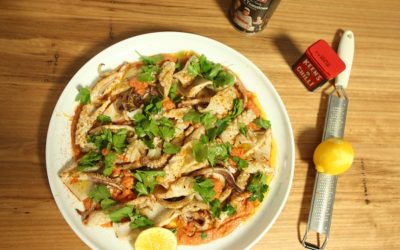 Grilled Squid with Romesco Sauce