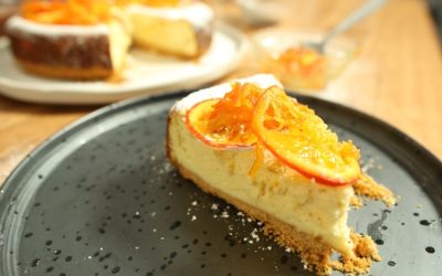 Lemon Cheesecake with Tangelo
