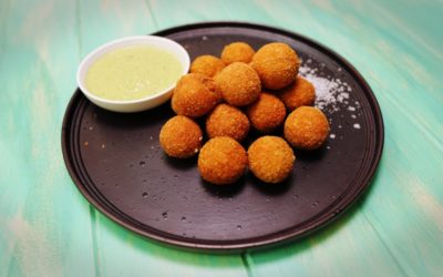 Fried Olives with Lemon-Herb Mayonaise