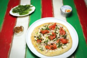 9. 2163 Smoked Ocean Trout and Cream Cheese Pizza recipe - the cooks pantry