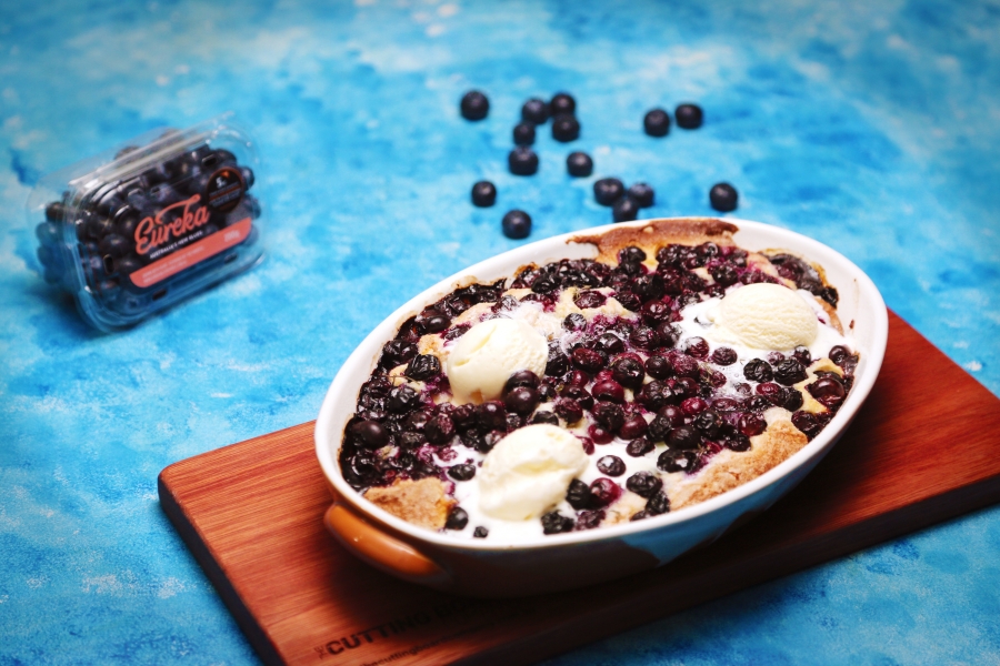 Blueberry and Thyme Cobbler