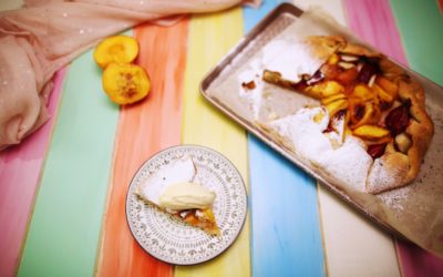 Summer Fruit and Almond Free Form Tart